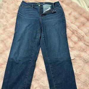 Old Navy Women's Dark Blue Straight Leg Jeans